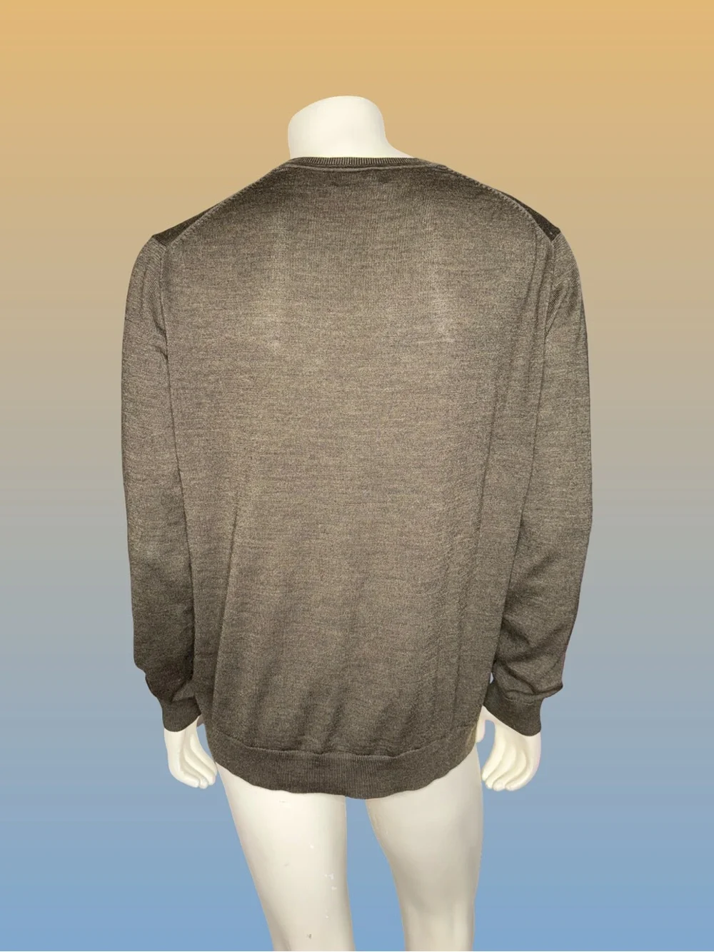 Banana Republic Men's 100% Merino Wool V-Neck Sweater Size XL